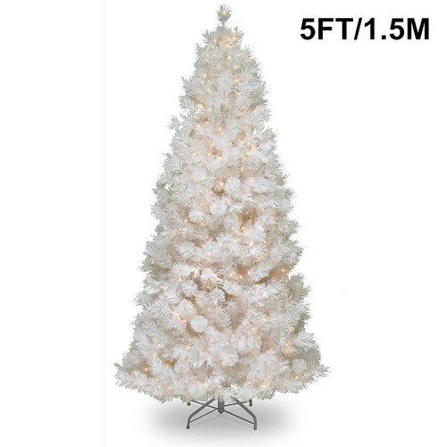 White christmas tree - white, with