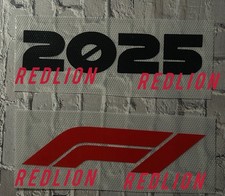 F1 2025 Logo Decals Vinyl
