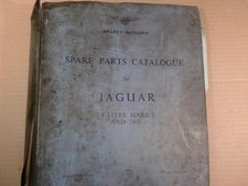 JAGUAR MK2 2.4 PARTS BOOK POOR