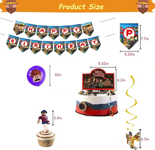 Game birthday party - game, supplies