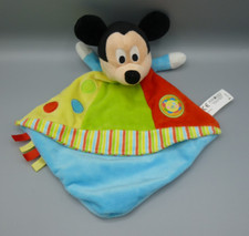Posh Paws Disney Mickey Mouse Baby Comforter Soother Blankie Blanket Blue Green