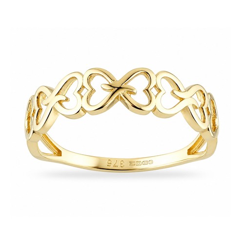 Ladies solid 9ct yellow - yellow, gold