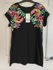 Zara Printed Tunic T Shirt Top