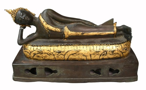 Vintage patinated thai - thai, gilt