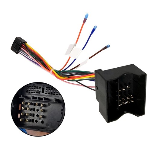 Black 16pin car - power, cable