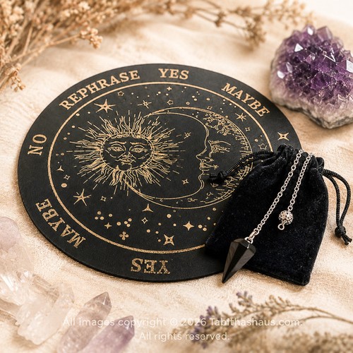 Obsidian dowsing pendulum - dowsing, &