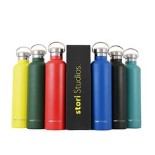 Stainless steel water bottle - steel,