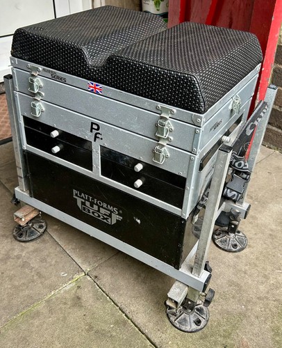 Fishing seat box with legs