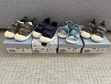 4 x Clarks City FlareLo City Bright Camo Navy 5 G, 5.5 6 F, 6.5 G Pumps Trainers