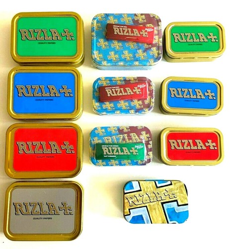 Rizla tobacco tin with - tobacco,