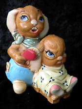 Pendelfin Rabbits 'Dandy' in Blue Made in England 1980s DRN Lovely Condition