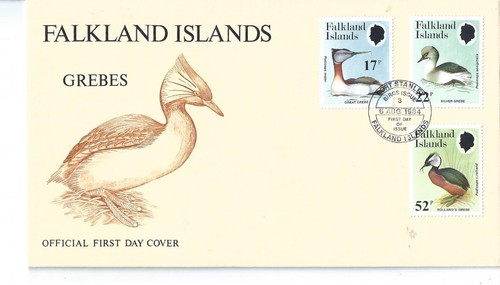 Falkland islands 1984 - falkland, grebes