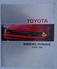 Toyota Brochure 1986 - Space Cruiser,Celica Supra,GT,MR2,Tercel 4WD,Corolla GT..