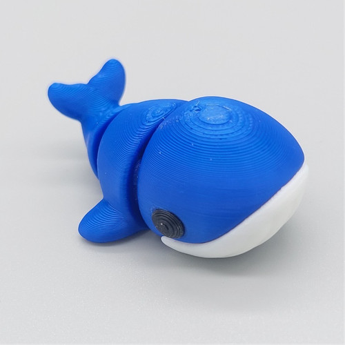 Printed animals whale - 3d,