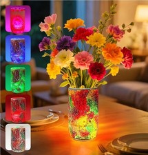 Mosaic Glass Vase Table Lamp