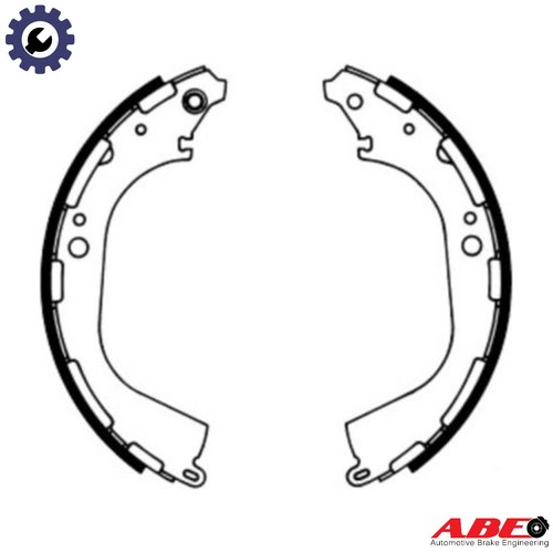 Brake shoe set c01045abe - shoe,