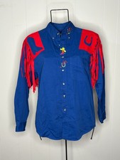 Vintage Handmade Blue Red