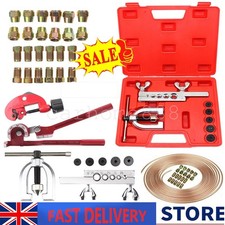 Brake Lines Repair Kit Copper Pipe Flaring Tool Cutter Bender &3/16" Unions Nuts