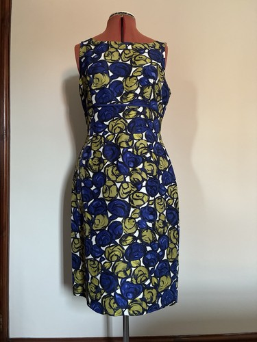 Hobbs blue green floral silk - floral,