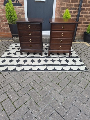 Pair vintage stag drawer - vintage,