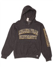 RUSSELL ATHLETIC Mens Millersville University Hoodie Jumper Small Grey DX42