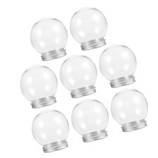  8 Pcs Small Snow Globe Craft Clear Diy Water Globes Crafts Making