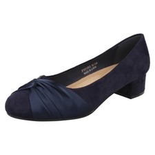 Ladies Spot On Block Heel Wide