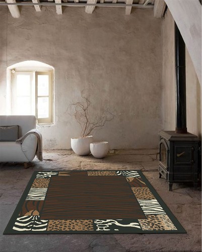 Animal print rugs exotic large - print,