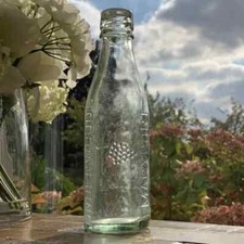 Underwoods Maryport Traditional Clear Green Old Glass Bottle