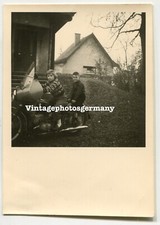 D4219 Photo 1960s BMW Motorrad ADAC Mountain Rescue Krad Sidecar Team Vintage