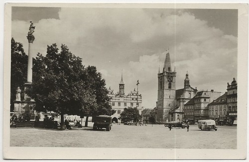 217 postcard litomeric bus - postcard,