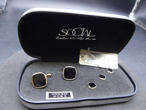 Set social gold tone - set,