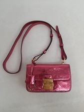 Radley London Hanley Close Metallic Mini FlapOver Crossbody in Magenta Pink