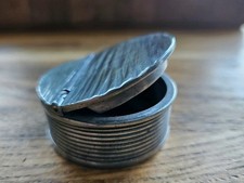 Pewter Snuff Box Pill Holder