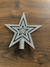 Glitter Silver Tree Topper