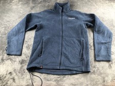 Berghaus Polartec Fleece Jacket Men's M Blue Full Zip Outdoor Hiking
