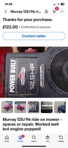 Briggs stratton 12 - &, 12.5