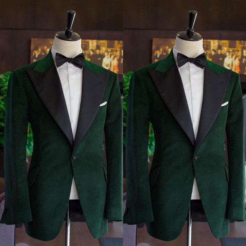 New velvet men suit peak - new,