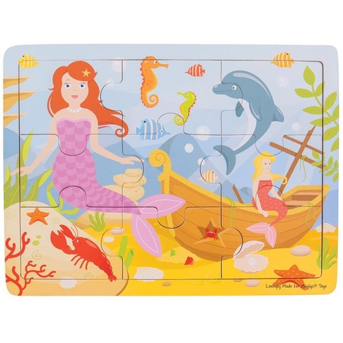 Bigjigs wooden tray puzzle - tray,