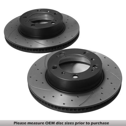 Front drilled grooved - drilled, 298mm