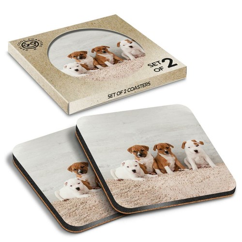 Boxed square coasters - x,