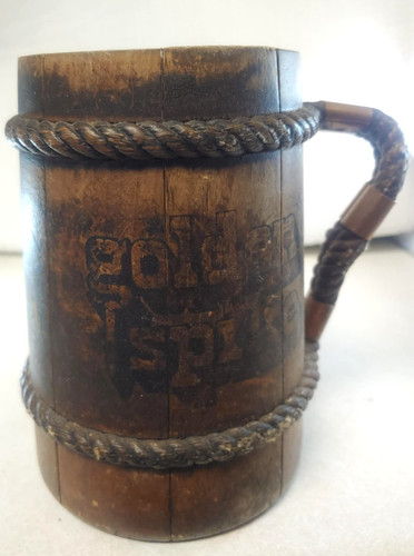 Wooden beer stein - , with