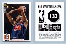 John Williams - Cavaliers #133 Collectors Choice 1995-6 Basketball Sticker