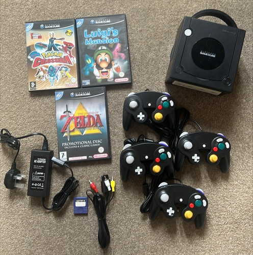 Gamecube console all wires - console,,