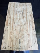 SPALTED BEECH bookmatched guitar DROP TOP set 595 x 180/160 x 10mm PB1
