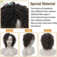 BECUS Short Brown Dreadlock