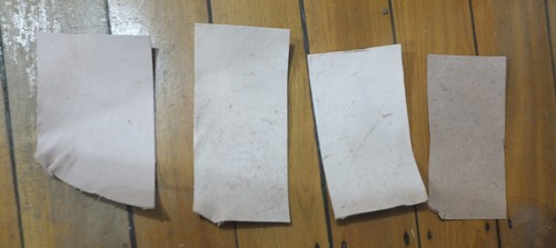 Four offcuts kangaroo - four, skin