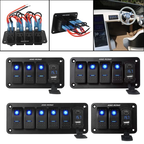 Gang led rocker switch - 2/3/4/5,