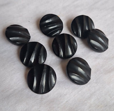 Vintage Glass Buttons moulded glass Art Deco