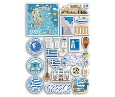 A4 Sticker Sheet Greece Vinyl